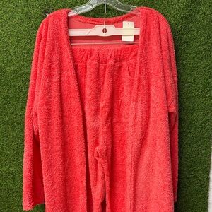 Cozy Red Fleece Robe